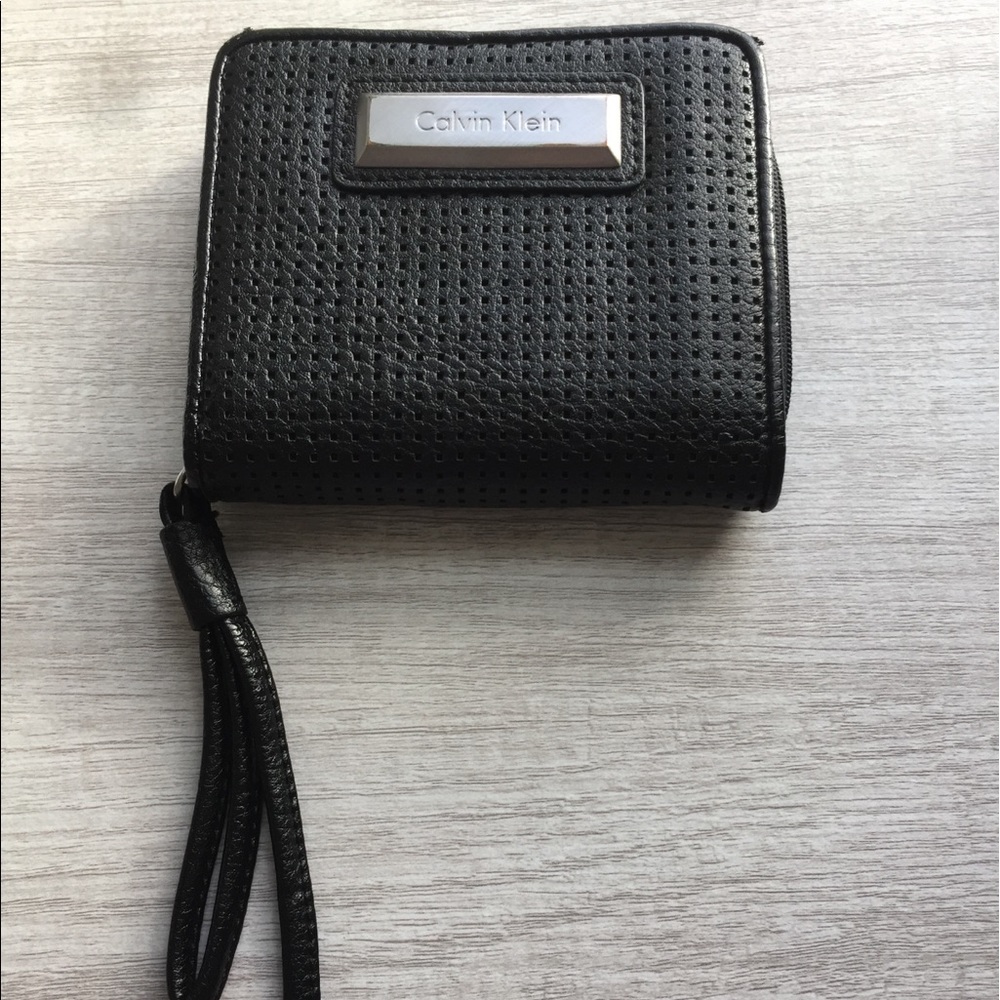 Calvin Klein Olivia perforated black wallet